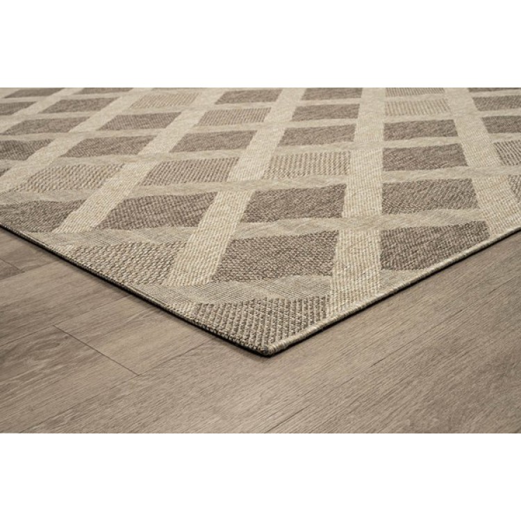 ΧΑΛΙ ETHNIK  203729C BROWN/CARAMEL BEIGE - 070X140  NewPlan
