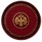 ΧΑΛΙ ΕΚΚΛΗΣΙΑΣΤΙΚΟ ATHOS 2128A BURGUNDY  ΡΟΤΟΝΤΑ - 200X200  NewPlan