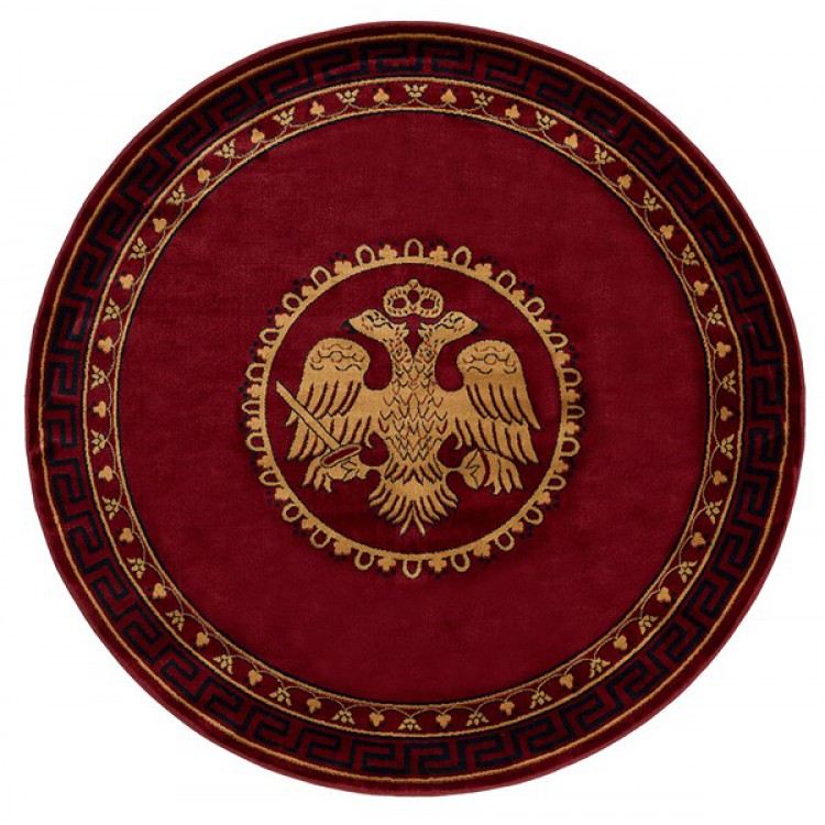 ΧΑΛΙ ΕΚΚΛΗΣΙΑΣΤΙΚΟ ATHOS 2128A BURGUNDY  ΡΟΤΟΝΤΑ - 200X200  NewPlan
