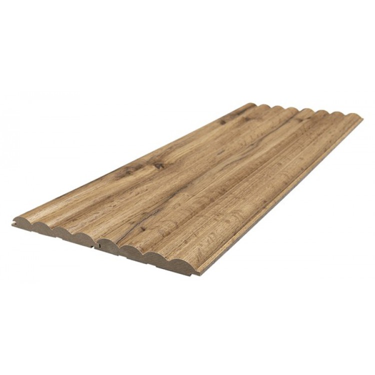 MDF PANEL ΜΕ 3D ΠΗΧΑΚΙΑ 808090 WAVE ST 16/119/2750mm PECAN NewPlan
