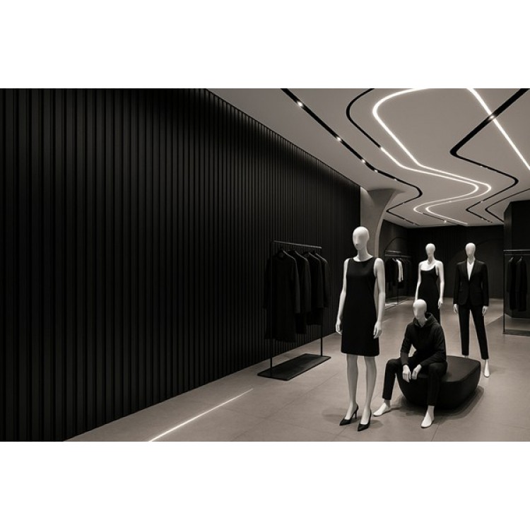 PS PANEL  ΜΕ 3D ΠΗΧΑΚΙΑ 10 RESIDENCE 21/122 mm BLACK NewPlan