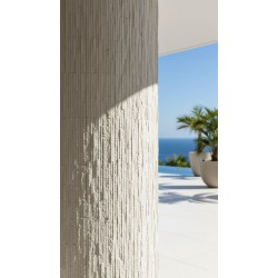 PANEL ΕΥΚΑΜΠΤΗΣ ΠΕΤΡΑΣ 111020 MURETTO STONE 600/1200mm BEIGE WHITE NewPlan