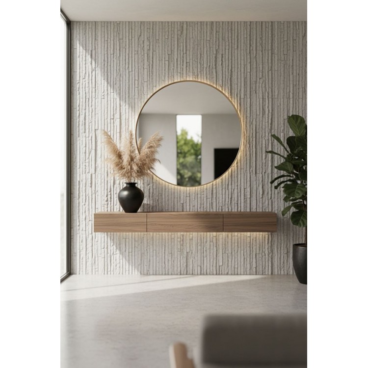 PANEL ΕΥΚΑΜΠΤΗΣ ΠΕΤΡΑΣ 111020 MURETTO STONE 600/1200mm BEIGE WHITE NewPlan