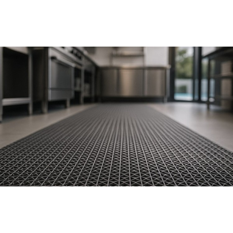 ΠΛΑΣΤΙΚΟ ΔΑΠΕΔΟ ZIGZAG ΜΑΤ 5mm GREY 1.20Μ NewPlan