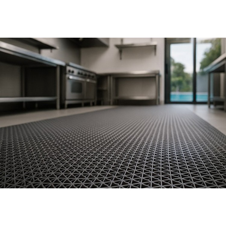 ΠΛΑΣΤΙΚΟ ΔΑΠΕΔΟ ZIGZAG ΜΑΤ 5mm GREY 1.20Μ NewPlan