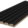 MDF PANEL ΜΕ 3D ΠΗΧΑΚΙΑ 505090 BEAT ST 16/119/2750mm BLACK NewPlan