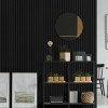MDF PANEL ΜΕ 3D ΠΗΧΑΚΙΑ 505090 BEAT ST 16/119/2750mm BLACK NewPlan