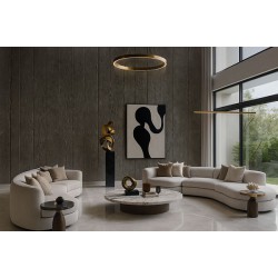 PANEL ΕΥΚΑΜΠΤΗΣ ΠΕΤΡΑΣ 117050  CONCRETE BOARD 600/1200mm MEDIUM GREY NewPlan