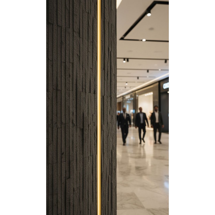 PANEL ΕΥΚΑΜΠΤΗΣ ΠΕΤΡΑΣ 111050 MURETTO STONE 600/1200mm MEDIUM GREY NewPlan