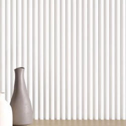 MDF PANEL ΜΕ 3D ΠΗΧΑΚΙΑ 802040 WAVE ST 16/119/2750mm WHITE NewPlan
