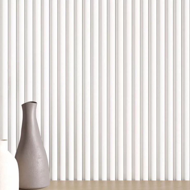 MDF PANEL ΜΕ 3D ΠΗΧΑΚΙΑ 802040 WAVE ST 16/119/2750mm WHITE NewPlan