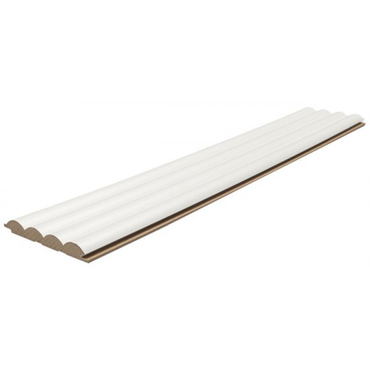 MDF PANEL ΜΕ 3D ΠΗΧΑΚΙΑ 802040 WAVE ST 16/119/2750mm WHITE NewPlan