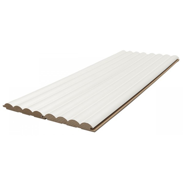 MDF PANEL ΜΕ 3D ΠΗΧΑΚΙΑ 802040 WAVE ST 16/119/2750mm WHITE NewPlan