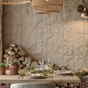 PANEL PU ΤΕΧΝΗΤΗΣ ΠΕΤΡΑΣ 334020 ROCK STONE 600/1200mm BEIGE WHITE NewPlan