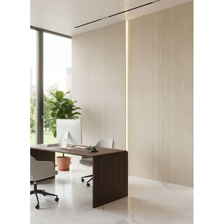 PANEL ΕΥΚΑΜΠΤΗΣ ΠΕΤΡΑΣ 119020  LINE STONE BOARD 600/1200mm BEIGE WHITE NewPlan