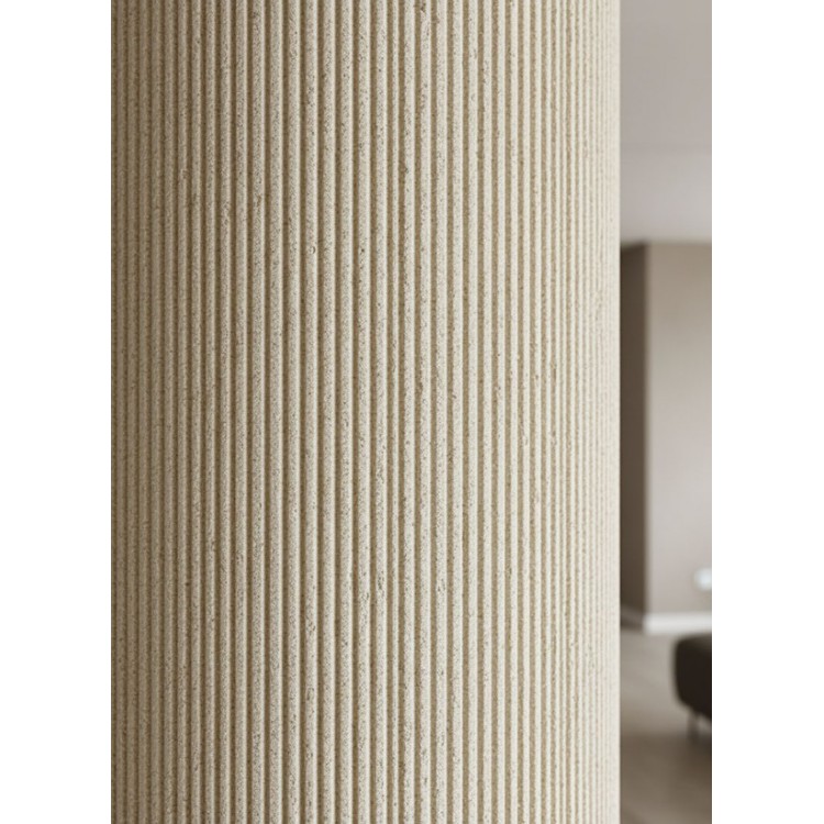 PANEL ΕΥΚΑΜΠΤΗΣ ΠΕΤΡΑΣ 119020  LINE STONE BOARD 600/1200mm BEIGE WHITE NewPlan