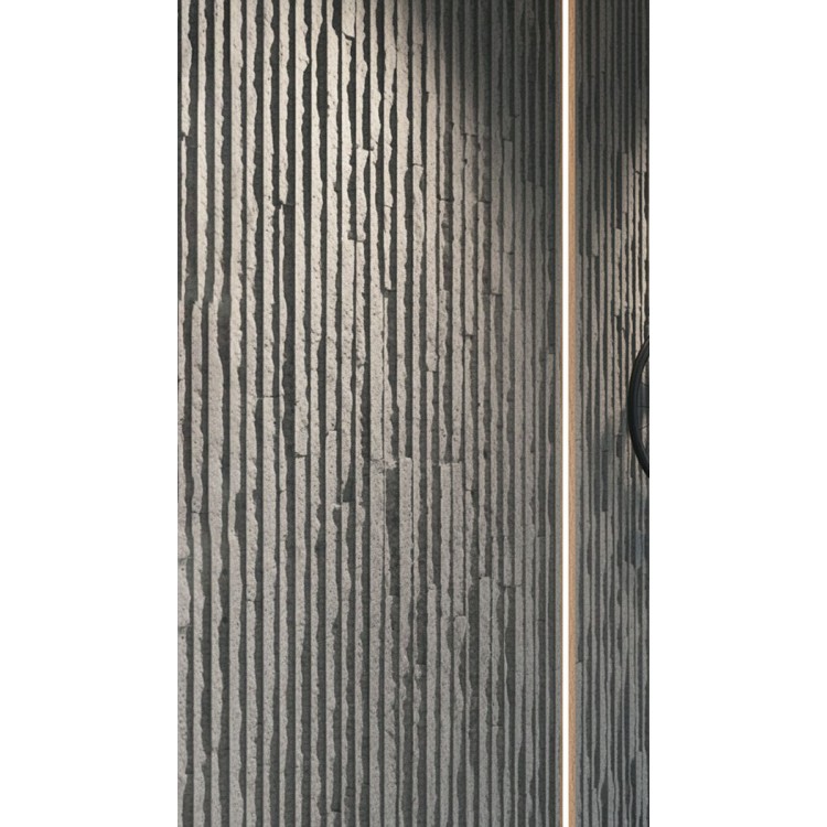 PANEL ΕΥΚΑΜΠΤΗΣ ΠΕΤΡΑΣ 111040 MURETTO STONE 600/1200mm LIGHT GREY NewPlan