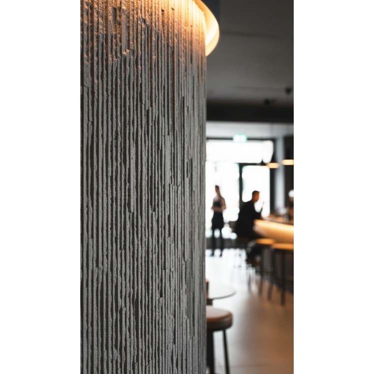 PANEL ΕΥΚΑΜΠΤΗΣ ΠΕΤΡΑΣ 111040 MURETTO STONE 600/1200mm LIGHT GREY NewPlan