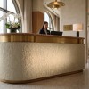 GIGA PANEL 1200/2800mm (ΣΕΤ 2ΤΜΧ)  ΕΥΚΑΜΠΤΗ ΠΕΤΡΑ 108010 ROUGH GRANITE  PURE WHITE NewPlan