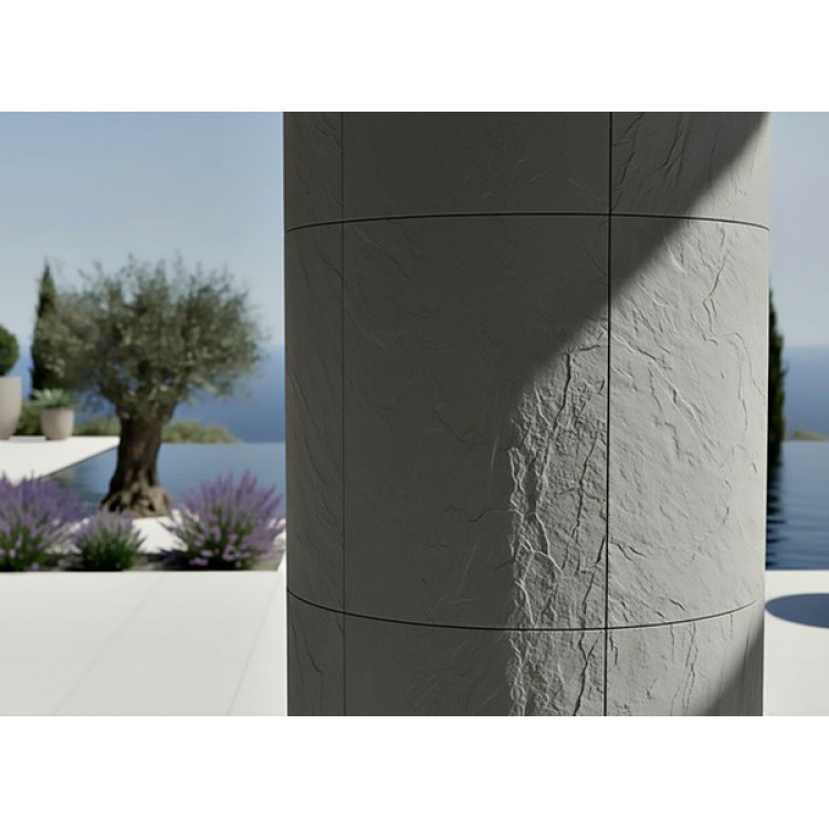 PANEL ΕΥΚΑΜΠΤΗΣ ΠΕΤΡΑΣ 101050 SLATE 600/1200mm MEDIUM GREY NewPlan