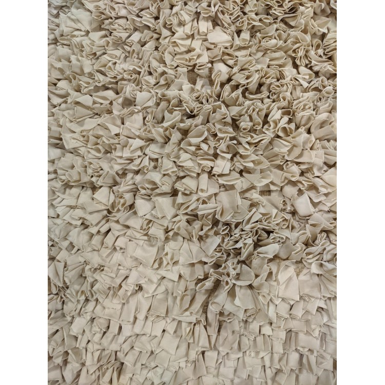 Χαλί Χειροποίητο Ezzo Shaggy Lycra Beige Χαλί Χειροποίητο Ezzo Shaggy Lycra Beige