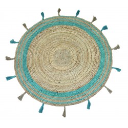 ΧΑΛΙ ΓΙΟΥΤΑ RIVOLI GREEN - 120cm-Στρογγυλό