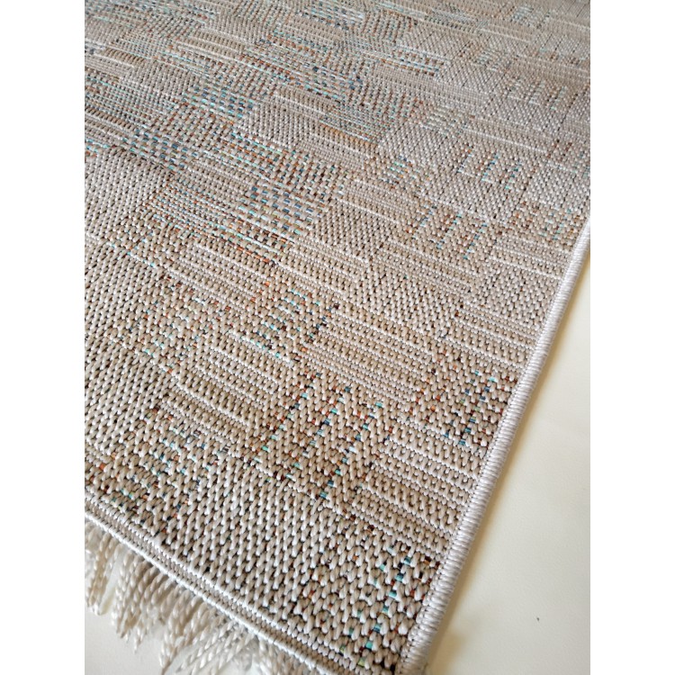 ΧΑΛΙ ΨΑΘΑ VAN 55002/X MULTI-CREAM - 160εκ - Στρόγγυλο