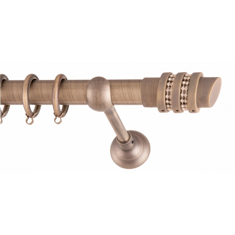 ΚΟΥΡΤΙΝΟΒΕΡΓΑ ΜΟΝΗ Φ25 160cm FRANS ANTIK THREE RINGS STRASS ΚΟΥΡΤΙΝΟΒΕΡΓΑ ΜΟΝΗ Φ25 160cm FRANS ANTIK THREE RINGS STRASS