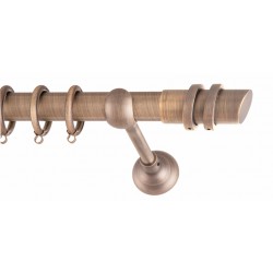 ΚΟΥΡΤΙΝΟΒΕΡΓΑ ΜΟΝΗ Φ25 160cm FRANS ANTIK TWO RINGS