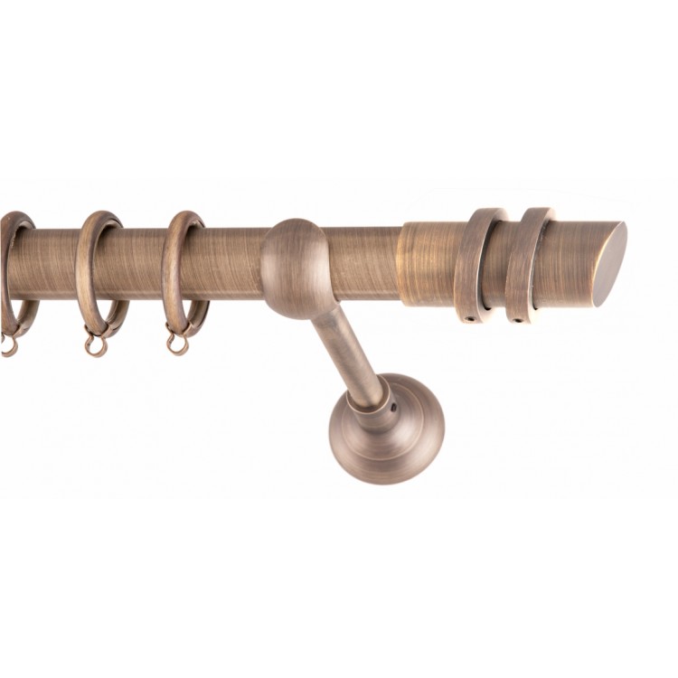 ΚΟΥΡΤΙΝΟΒΕΡΓΑ ΜΟΝΗ Φ25 160cm FRANS ANTIK TWO RINGS ΚΟΥΡΤΙΝΟΒΕΡΓΑ ΜΟΝΗ Φ25 160cm FRANS ANTIK TWO RINGS