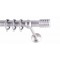 ΚΟΥΡΤΙΝΟΒΕΡΓΑ ΜΟΝΗ Φ25 160cm FRANS BAR NICKEL