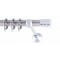 ΚΟΥΡΤΙΝΟΒΕΡΓΑ ΜΟΝΗ Φ25 160cm FRANS BAR STRASS NICKEL - CHROME