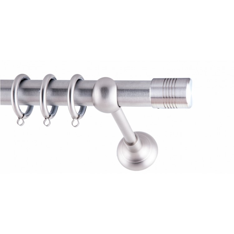 ΚΟΥΡΤΙΝΟΒΕΡΓΑ ΜΟΝΗ Φ25 160cm FRANS BISTRO NICKEL ΚΟΥΡΤΙΝΟΒΕΡΓΑ ΜΟΝΗ Φ25 160cm FRANS BISTRO NICKEL