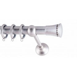 ΚΟΥΡΤΙΝΟΒΕΡΓΑ ΜΟΝΗ Φ25 160cm FRANS ELIZ STRASS NICKEL