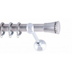 ΚΟΥΡΤΙΝΟΒΕΡΓΑ ΜΟΝΗ Φ25 160cm FRANS ELIZ STRASS NICKEL - CHROME