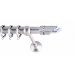 ΚΟΥΡΤΙΝΟΒΕΡΓΑ ΜΟΝΗ Φ25 160cm FRANS GALEA STRASS NICKEL