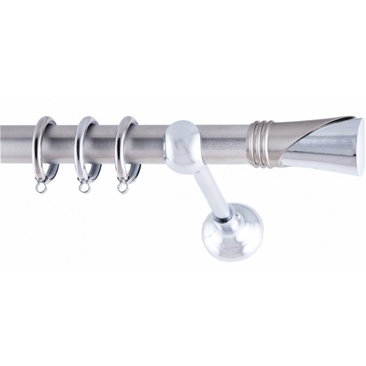 ΚΟΥΡΤΙΝΟΒΕΡΓΑ ΜΟΝΗ Φ25 160cm FRANS KAPA NICKEL -CHROME ΚΟΥΡΤΙΝΟΒΕΡΓΑ ΜΟΝΗ Φ25 160cm FRANS KAPA NICKEL -CHROME