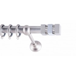 ΚΟΥΡΤΙΝΟΒΕΡΓΑ ΜΟΝΗ Φ25 160cm FRANS LEGO STRASS NICKEL