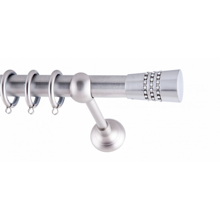 ΚΟΥΡΤΙΝΟΒΕΡΓΑ ΜΟΝΗ Φ25 160cm FRANS LOUNA STRASS NICKEL ΚΟΥΡΤΙΝΟΒΕΡΓΑ ΜΟΝΗ Φ25 160cm FRANS LOUNA STRASS NICKEL