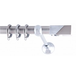 ΚΟΥΡΤΙΝΟΒΕΡΓΑ ΜΟΝΗ Φ25 160cm FRANS POLIS NICKEL - CHROME