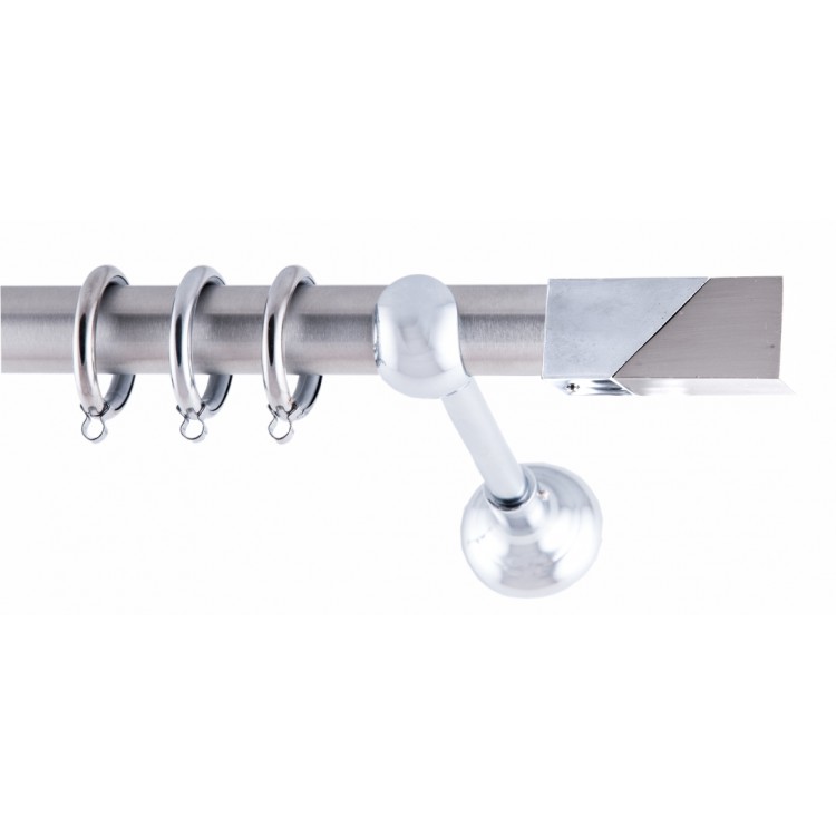 ΚΟΥΡΤΙΝΟΒΕΡΓΑ ΜΟΝΗ Φ25 160cm FRANS POLIS NICKEL - CHROME ΚΟΥΡΤΙΝΟΒΕΡΓΑ ΜΟΝΗ Φ25 160cm FRANS POLIS NICKEL - CHROME