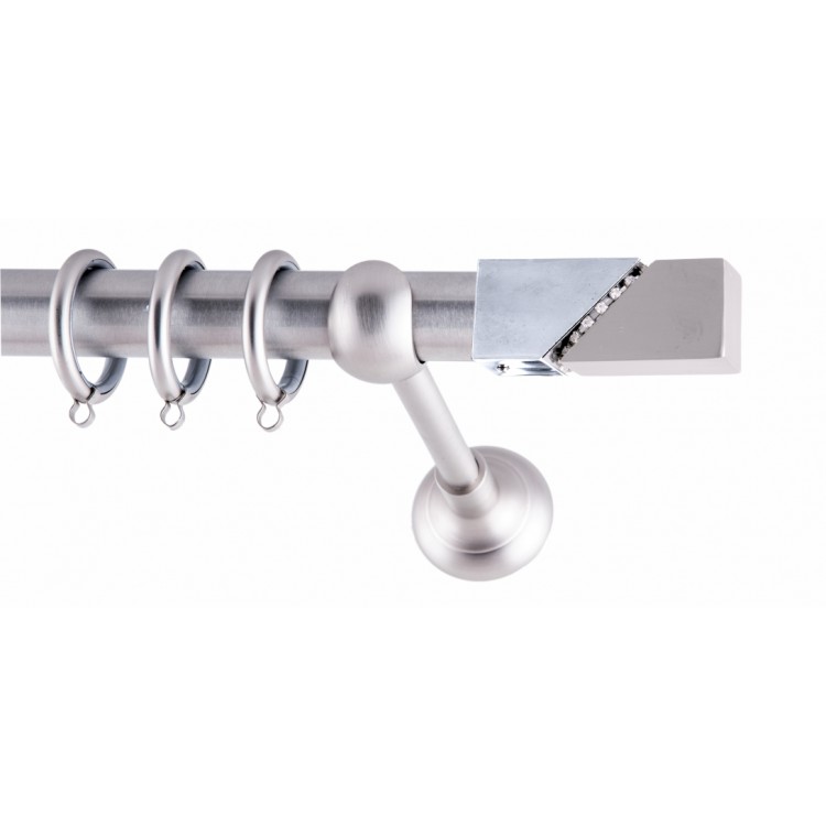 ΚΟΥΡΤΙΝΟΒΕΡΓΑ ΜΟΝΗ Φ25 160cm FRANS POLIS STRASS NICKEL ΚΟΥΡΤΙΝΟΒΕΡΓΑ ΜΟΝΗ Φ25 160cm FRANS POLIS STRASS NICKEL