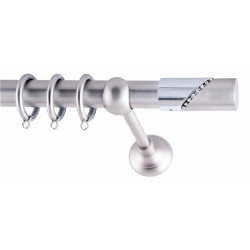 ΚΟΥΡΤΙΝΟΒΕΡΓΑ ΜΟΝΗ Φ25 160cm FRANS RETRO STRASS NICKEL