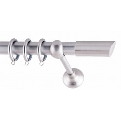 ΚΟΥΡΤΙΝΟΒΕΡΓΑ ΜΟΝΗ Φ25 160cm FRANS STILLO NICKEL