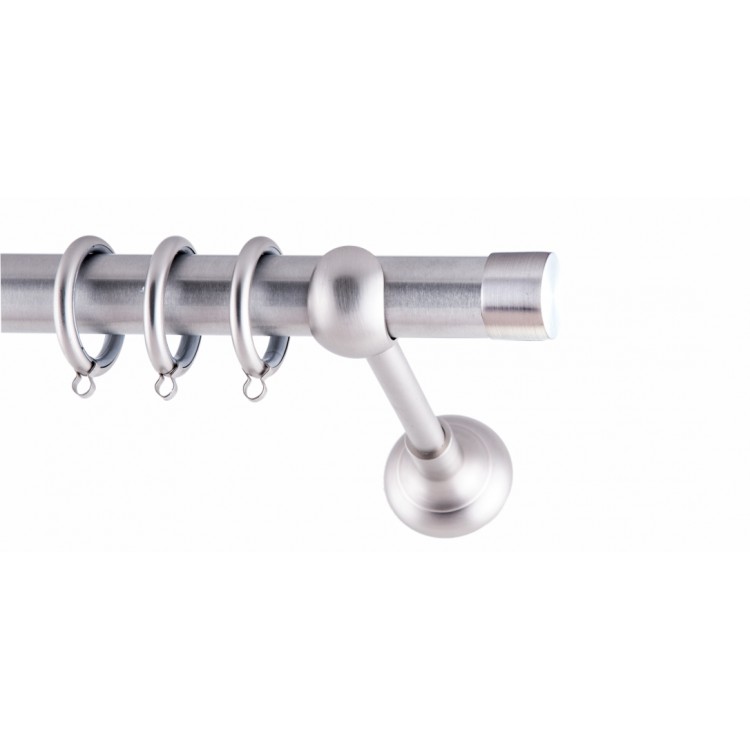 ΚΟΥΡΤΙΝΟΒΕΡΓΑ ΜΟΝΗ Φ25 160cm FRANS TAPA NICKEL ΚΟΥΡΤΙΝΟΒΕΡΓΑ ΜΟΝΗ Φ25 160cm FRANS TAPA NICKEL