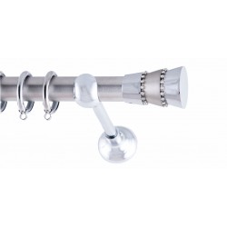 ΚΟΥΡΤΙΝΟΒΕΡΓΑ ΜΟΝΗ Φ25 160cm FRANS TRIPLO STRASS NICKEL - CHROME