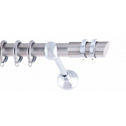 ΚΟΥΡΤΙΝΟΒΕΡΓΑ ΜΟΝΗ Φ25 160cm FRANS TWO RINGS NICKEL - CHROME