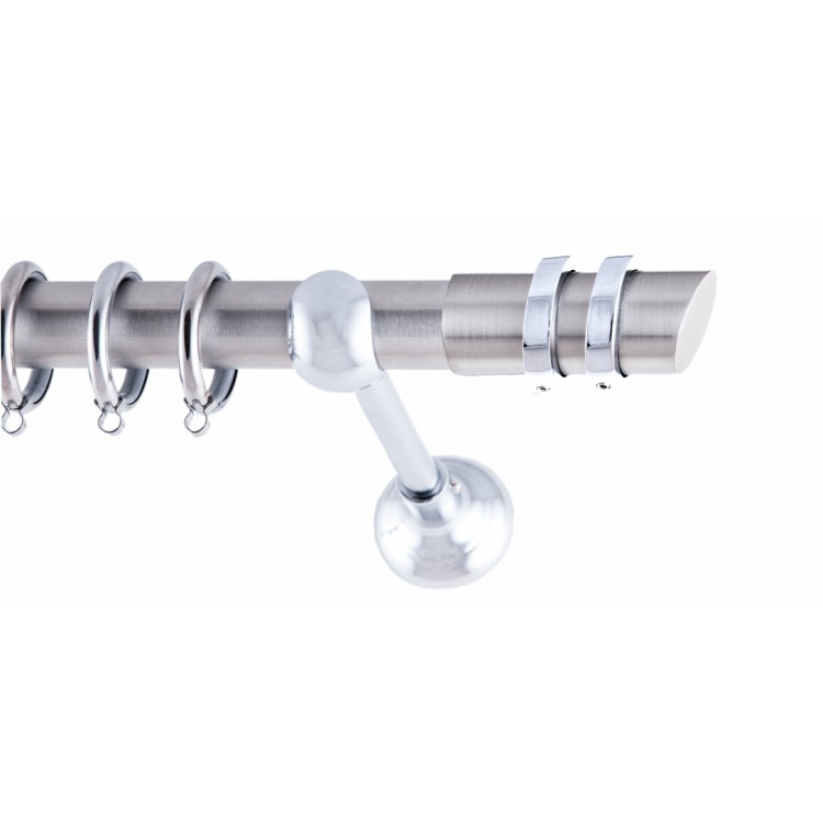 ΚΟΥΡΤΙΝΟΒΕΡΓΑ ΜΟΝΗ Φ25 160cm FRANS TWO RINGS NICKEL - CHROME ΚΟΥΡΤΙΝΟΒΕΡΓΑ ΜΟΝΗ Φ25 160cm FRANS TWO RINGS NICKEL - CHROME
