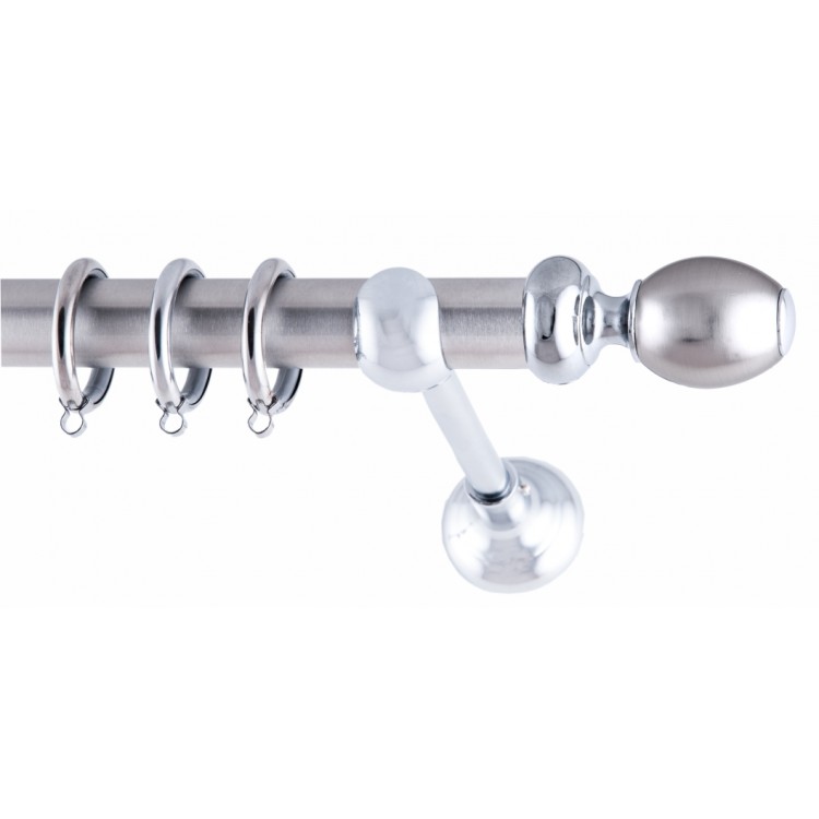ΚΟΥΡΤΙΝΟΒΕΡΓΑ ΜΟΝΗ Φ25 160cm FRANS VALENZA NICKEL - CHROME ΚΟΥΡΤΙΝΟΒΕΡΓΑ ΜΟΝΗ Φ25 160cm FRANS VALENZA NICKEL - CHROME