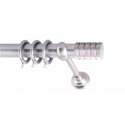 ΚΟΥΡΤΙΝΟΒΕΡΓΑ Φ35 160cm ΜΟΝΗ FRANS BAR NICKEL